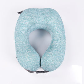 파란 색깔 기억 거품 아기 베개 비행기를 위한 편평한 맨 위 거품 여행 베개 협력 업체